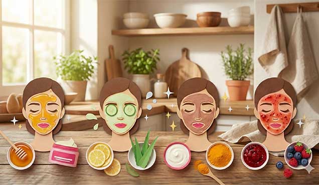 بهترین ماسک‌های خانگی برای شفافیت و درخشش پوست